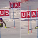 Shiffrin, left, and Swenn-Larsson at the same point in the course.